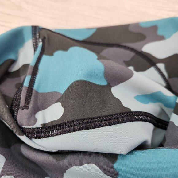 Lululemon Wunder Under High Rise Tight Heritage 365 Camo Tidewater Teal Women 18 - Picture 7 of 12